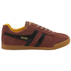Gola Classics Harrier Suede Sneakers Rojas Negras España | NLD-841502