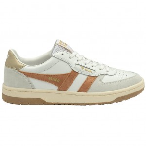 Gola Classics Hawk Sneakers Blancas Doradas España | BQV-973820