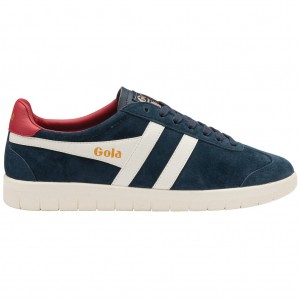 Gola Classics Hurricane Suede Sneakers Azul Marino Blancas Rojas Oscuro España | XHE-358160