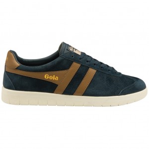 Gola Classics Hurricane Suede Sneakers Azul Marino Blancas España | VHU-435216