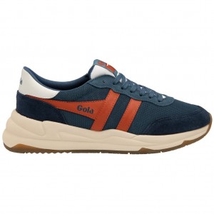 Gola Classics Jupiter Sneakers Azul Marino Naranjas España | XTS-930517