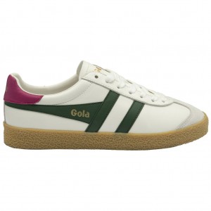 Gola Classics Medallist Leather Sneakers Blancas Fucsia España | RPZ-832694