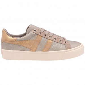 Gola Classics Orchid II Lizard Sneakers Gris Doradas España | SEC-037198
