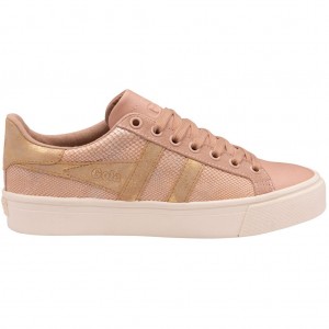 Gola Classics Orchid II Lizard Sneakers Rosas Doradas España | ODK-419782