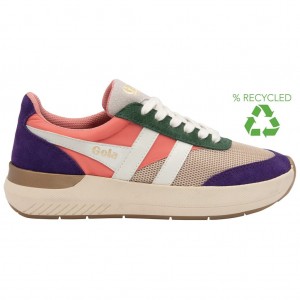 Gola Classics Raven Sneakers Coral Rosas Azul Real Moradas España | YAK-305187