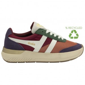 Gola Classics Raven Sneakers Terracotta Cerise Plum España | WHM-049652