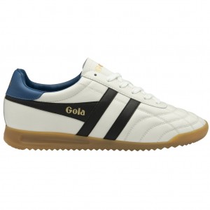 Gola Classics Stadium Sneakers Blancas Negras Azules España | XZQ-930564
