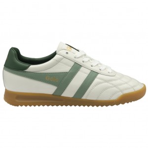 Gola Classics Stadium Sneakers Blancas Verde España | ICF-413269
