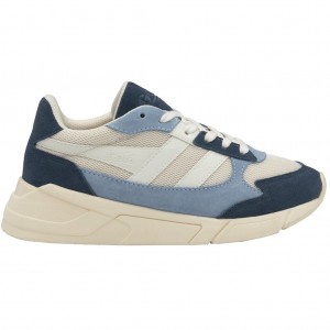 Gola Classics Tempest Sneakers Blancas Azules España | YBC-538412