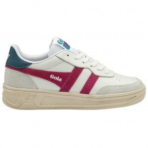 Gola Classics Topspin Sneakers Blancas Fucsia Verde Menta España | VEO-962704