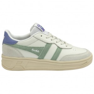 Gola Classics Topspin Sneakers Blancas Verde Lavanda España | TSP-813529