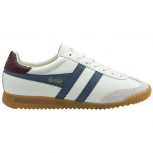 Gola Classics Torpedo Leather Sneakers Blancas Burdeos España | QGE-124875