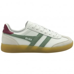 Gola Classics Viper Leather Sneakers Blancas Verde España | IKP-302614
