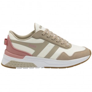 Gola Performance Atomics Sneakers Blancas Gris Rosas España | QES-645210