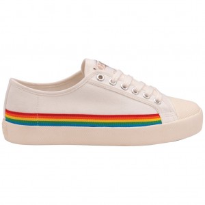 Gola Vegan Classics Coaster Rainbow Drop Shoes Blancas España | TYJ-247615