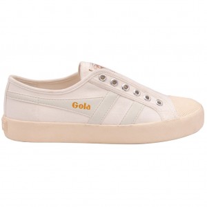 Gola Vegan Classics Coaster Slip Shoes Blancas Blancas España | KUD-105789