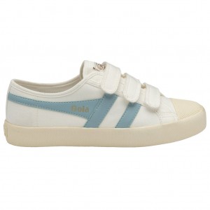 Gola Vegan Classics Coaster Strap Sneakers Blancas Azules España | DCQ-738104