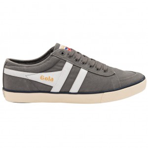 Gola Vegan Classics Comet Plimsoll Sneakers Blancas Azul Marino España | VSC-658049