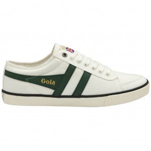 Gola Vegan Classics Comet Plimsoll Sneakers Blancas Negras España | ZKQ-852604