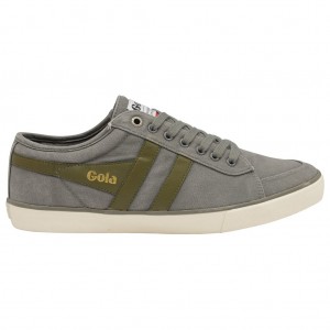 Gola Vegan Classics Comet Plimsoll Sneakers Gris Kaki España | UJX-217864