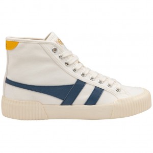 Gola Vegan Classics Rally High Plimsoll Sneakers Blancas España | ONP-539240