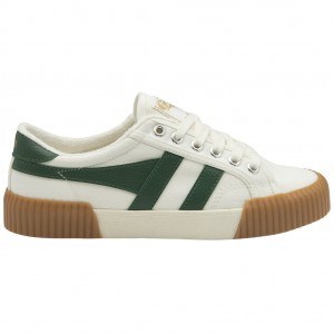 Gola Vegan Classics Rally Plimsoll Sneakers Blancas Verde España | JPH-468370