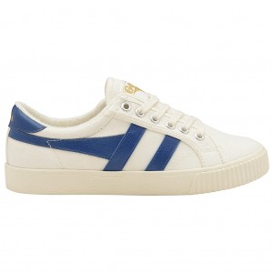 Gola Vegan Classics Tennis Mark Cox Sneakers Blancas Azules España | QPY-302185