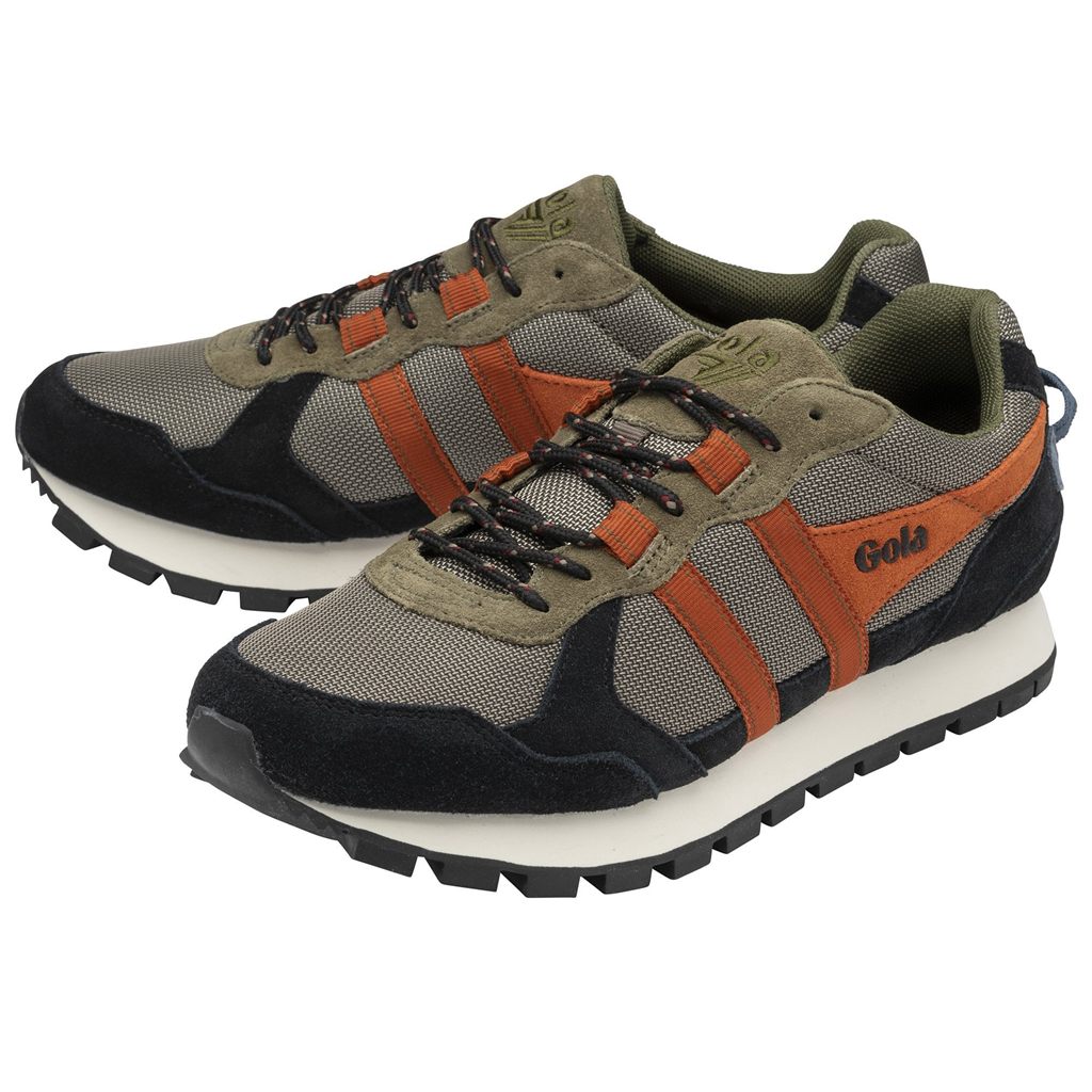 Gola Classics Altitude Sneakers Kaki Negras Naranjas España | TDQ-259704