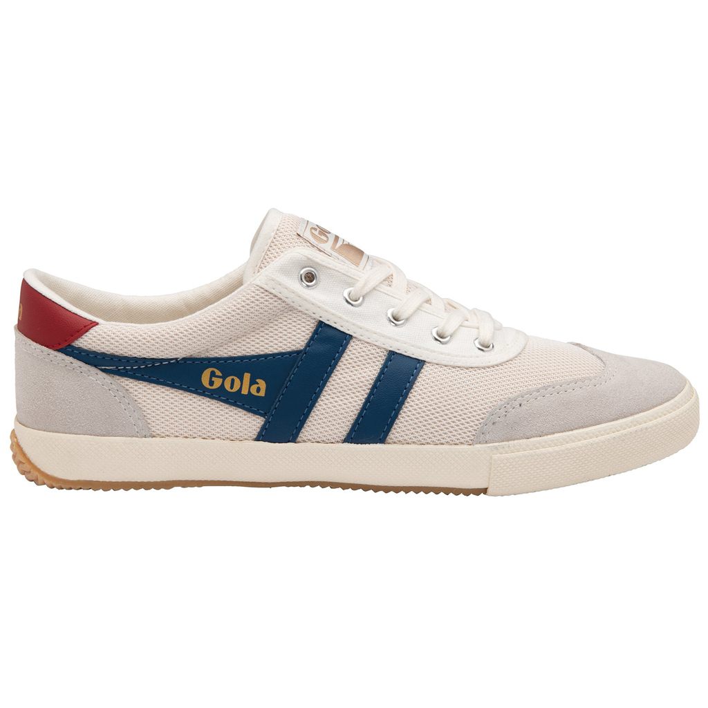 Gola Classics Badminton Mesh Plimsoll Sneakers Blancas Azules Rojas Oscuro España | YHF-814307