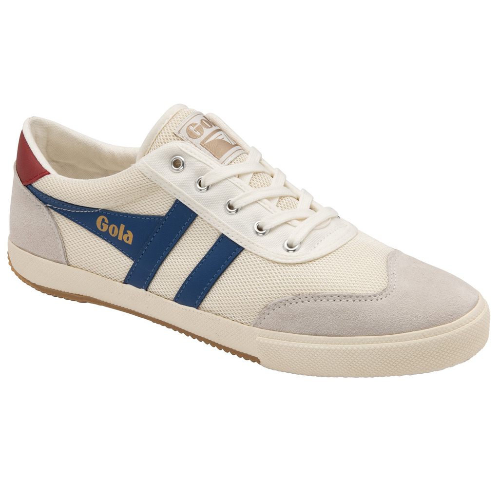 Gola Classics Badminton Mesh Plimsoll Sneakers Blancas Azules Rojas Oscuro España | YHF-814307