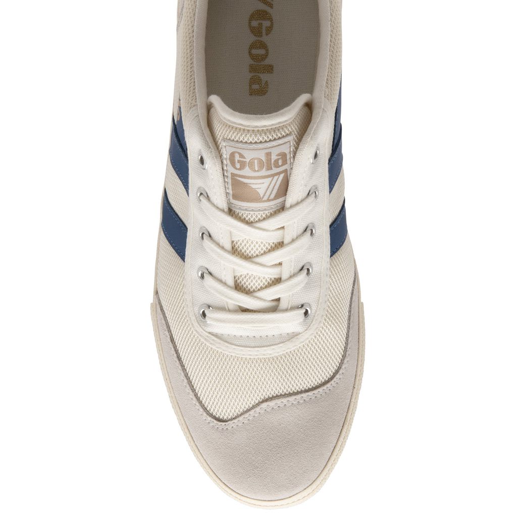 Gola Classics Badminton Mesh Plimsoll Sneakers Blancas Azules Rojas Oscuro España | YHF-814307