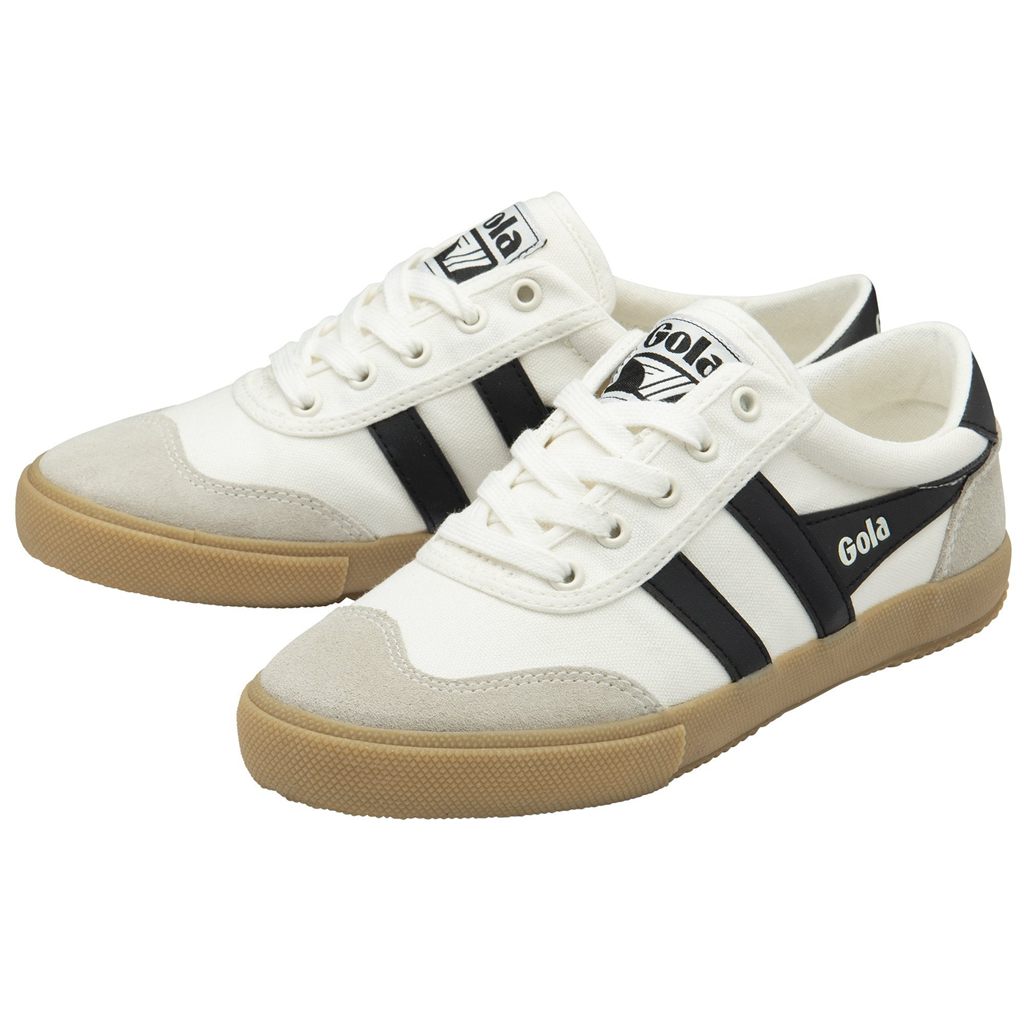 Gola Classics Badminton Plimsoll Sneakers Blancas Negras España | QLM-780196