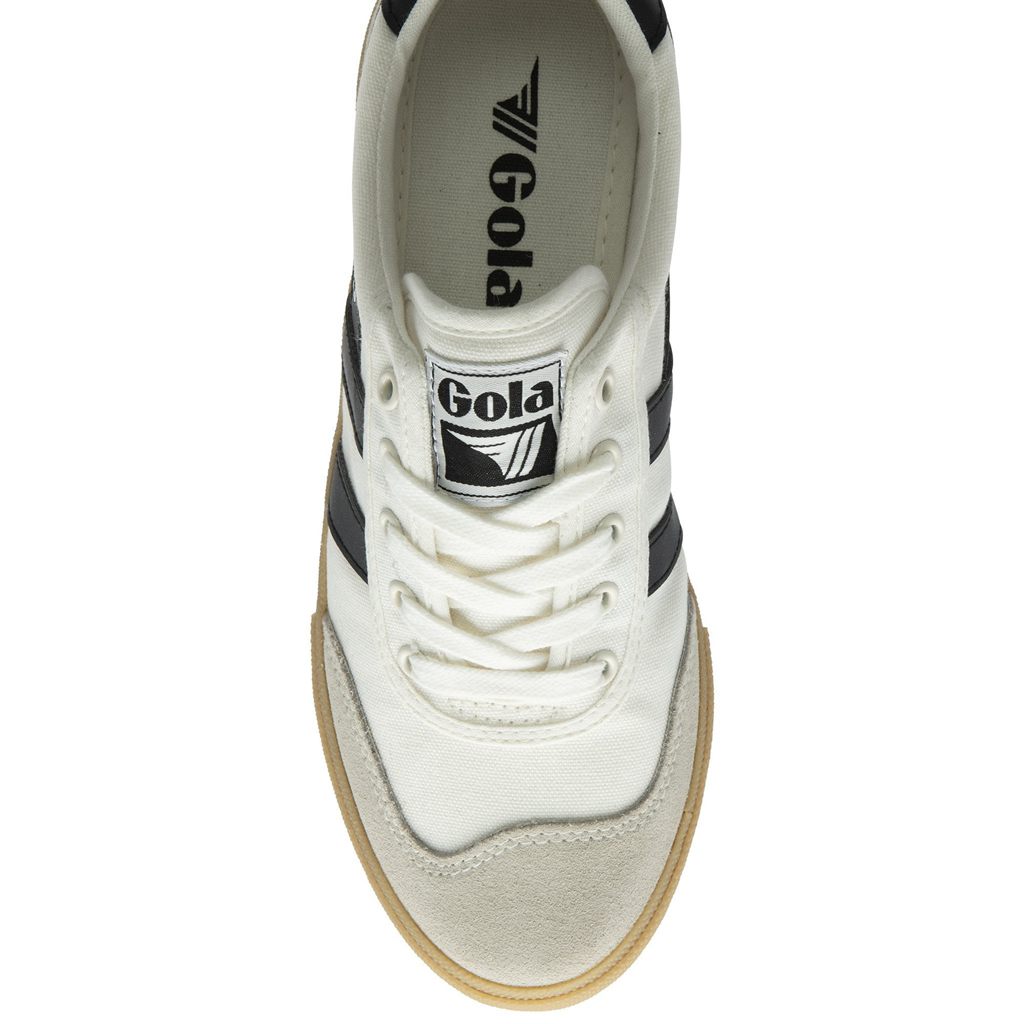 Gola Classics Badminton Plimsoll Sneakers Blancas Negras España | QLM-780196