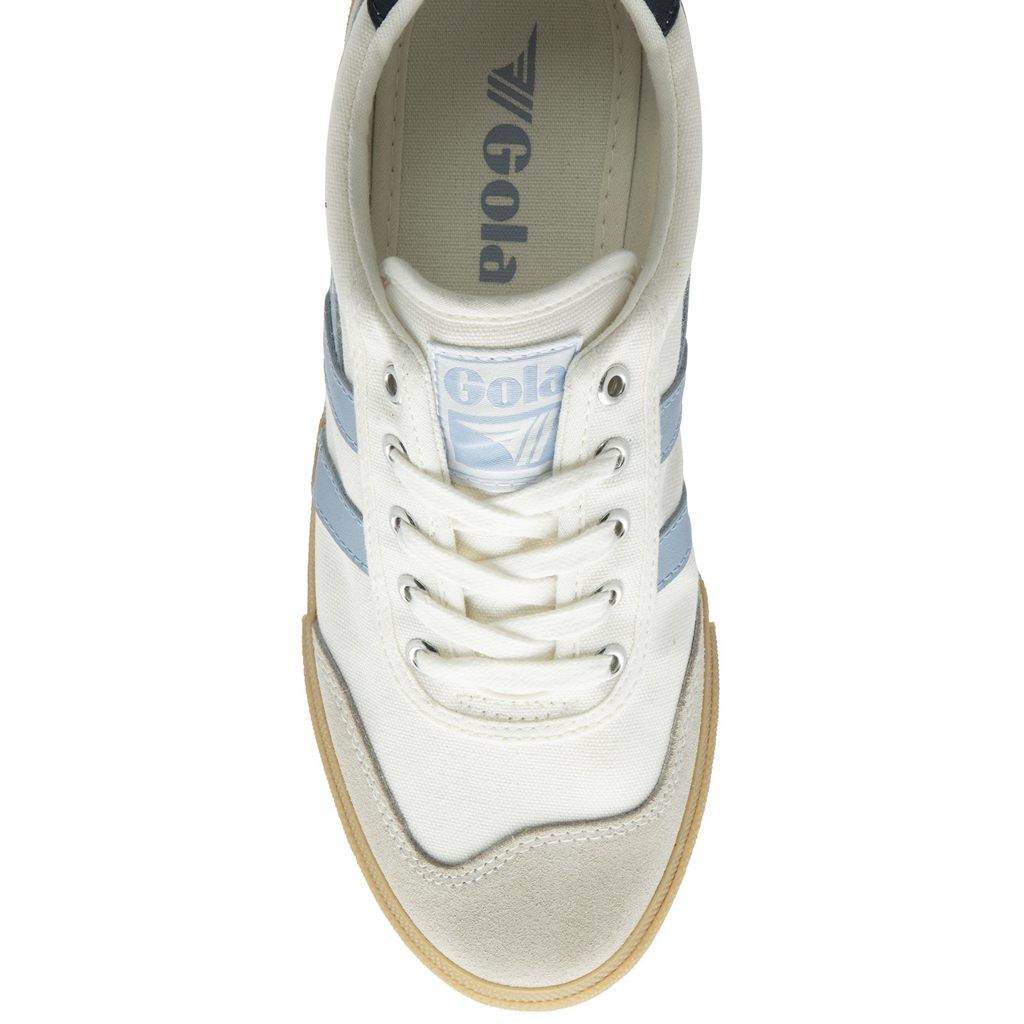 Gola Classics Badminton Plimsoll Sneakers Blancas Azul Marino España | QAD-264039