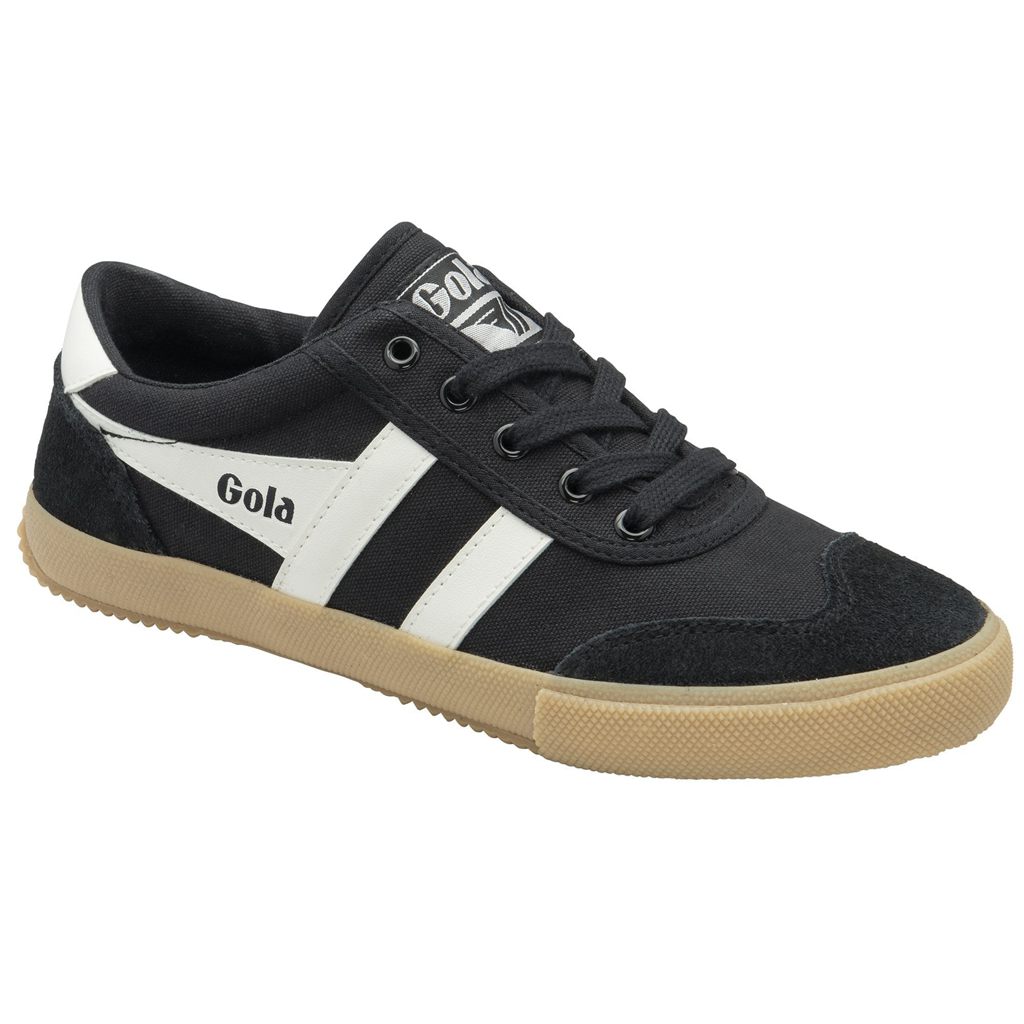 Gola Classics Badminton Plimsoll Sneakers Negras Blancas España | EUW-180256