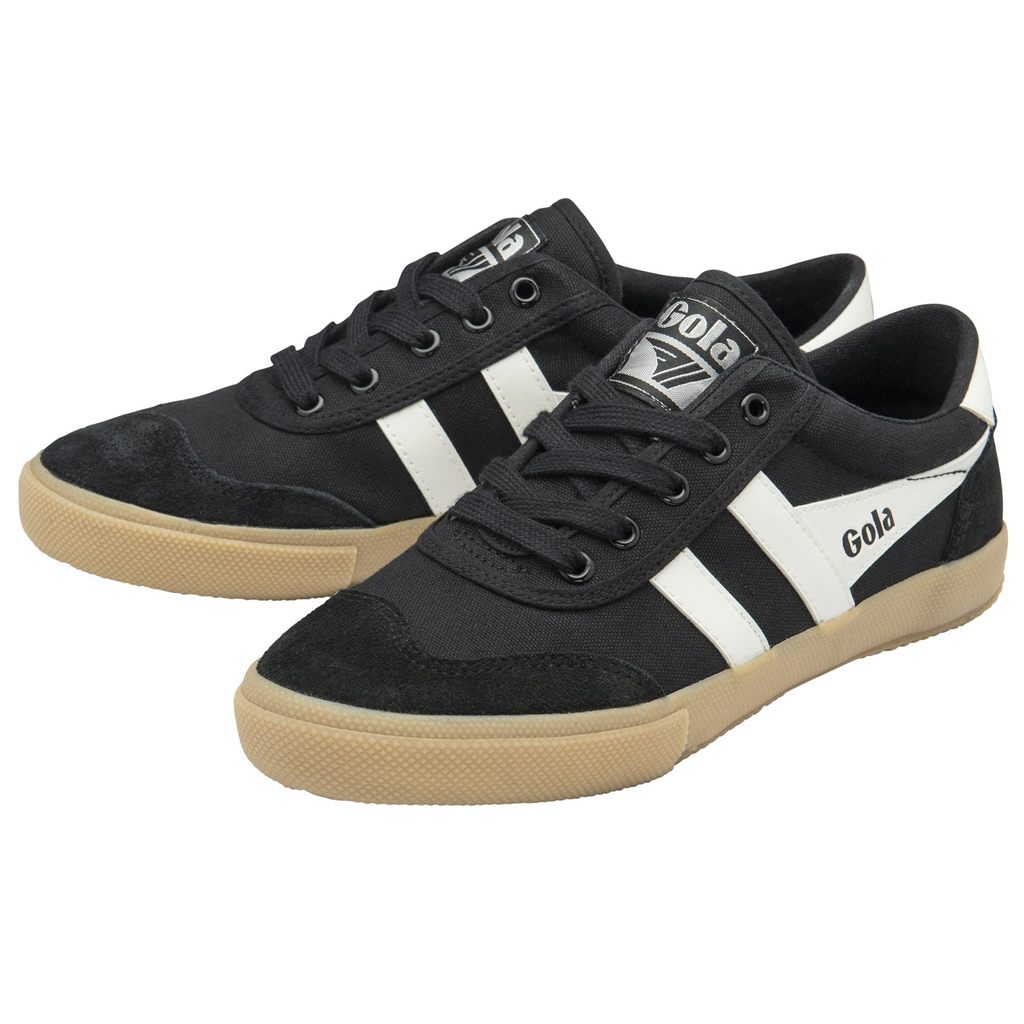 Gola Classics Badminton Plimsoll Sneakers Negras Blancas España | EUW-180256