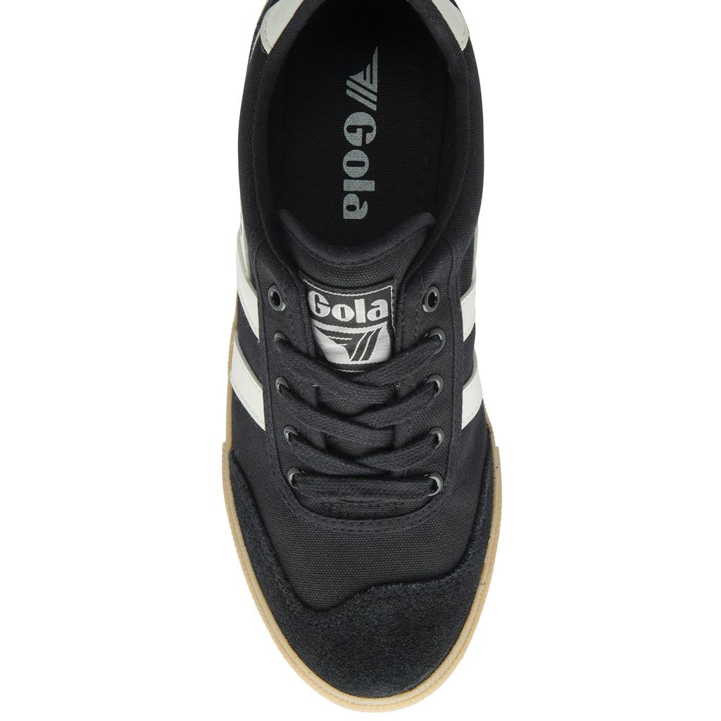 Gola Classics Badminton Plimsoll Sneakers Negras Blancas España | EUW-180256