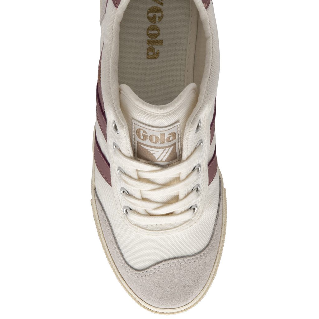 Gola Classics Badminton Plimsoll Sneakers Blancas Rosas España | MLI-137028