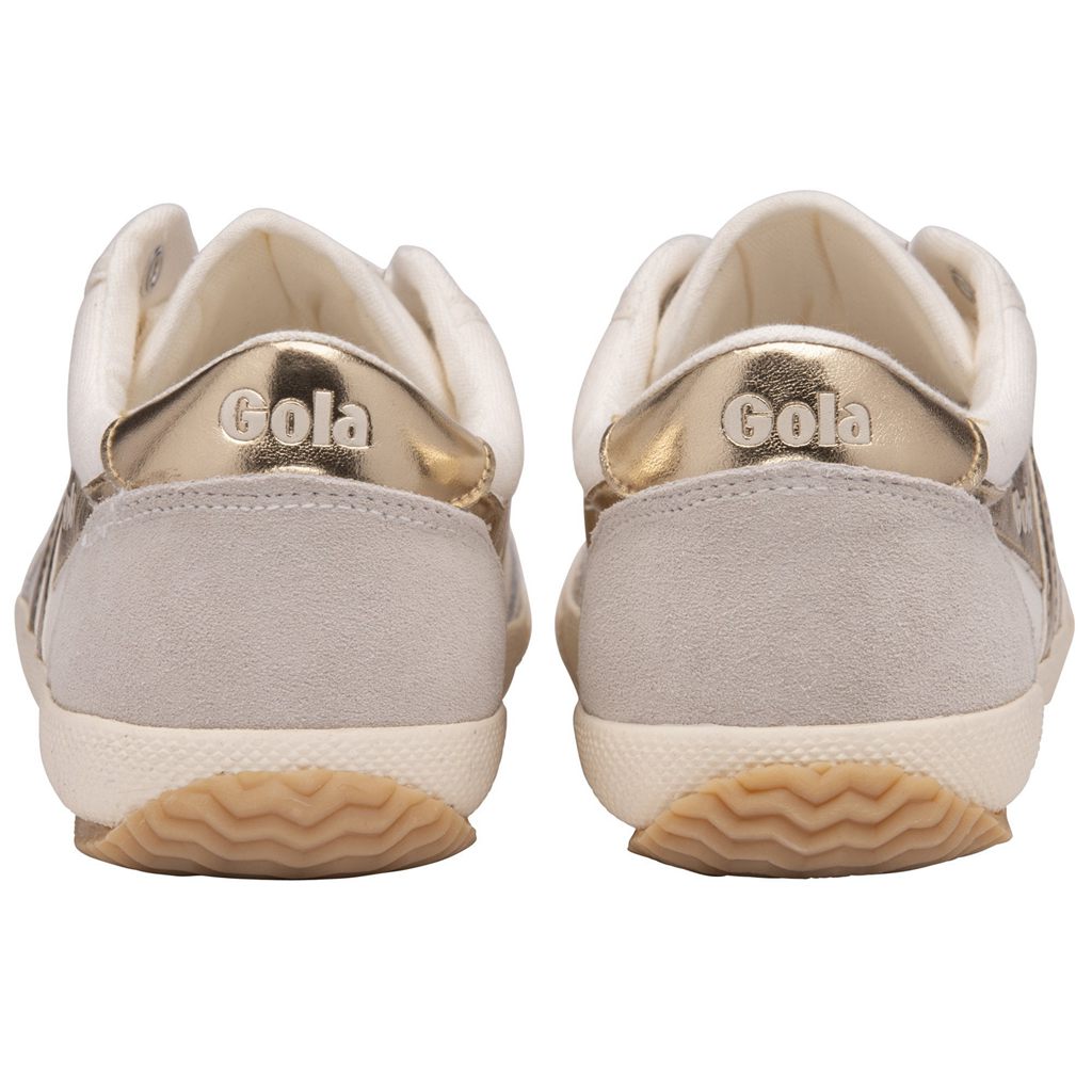 Gola Classics Badminton Sneakers Blancas Doradas España | EMU-715408