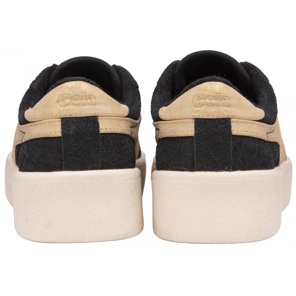 Gola Classics Baseline Mark Cox Mirror Shoes Negras Doradas España | OIS-652138