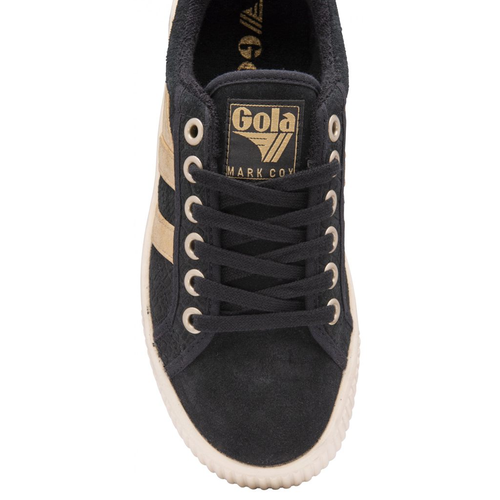 Gola Classics Baseline Mark Cox Mirror Shoes Negras Doradas España | OIS-652138