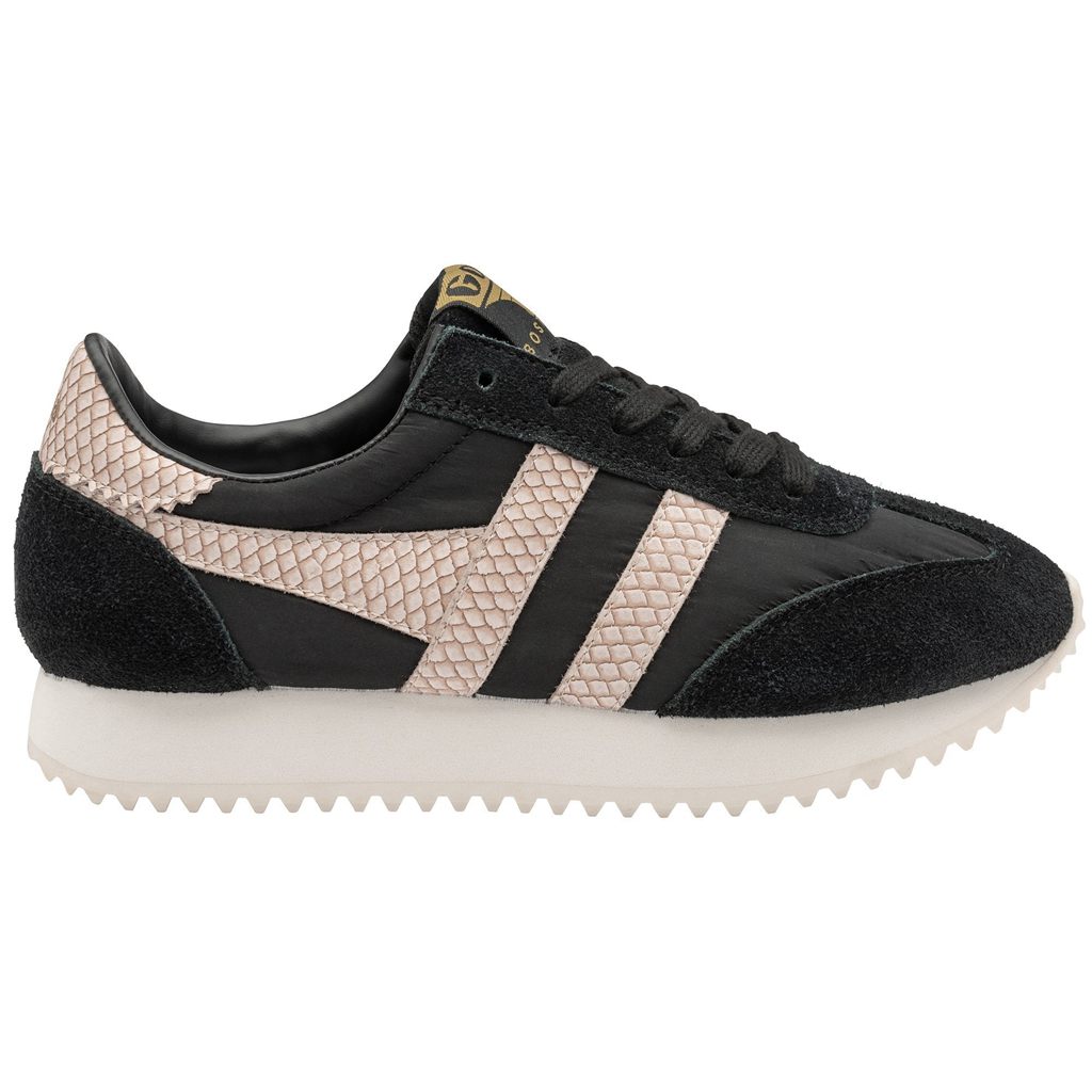 Gola Classics Boston \'78 Snake Sneakers Negras Rosas España | EXV-387465