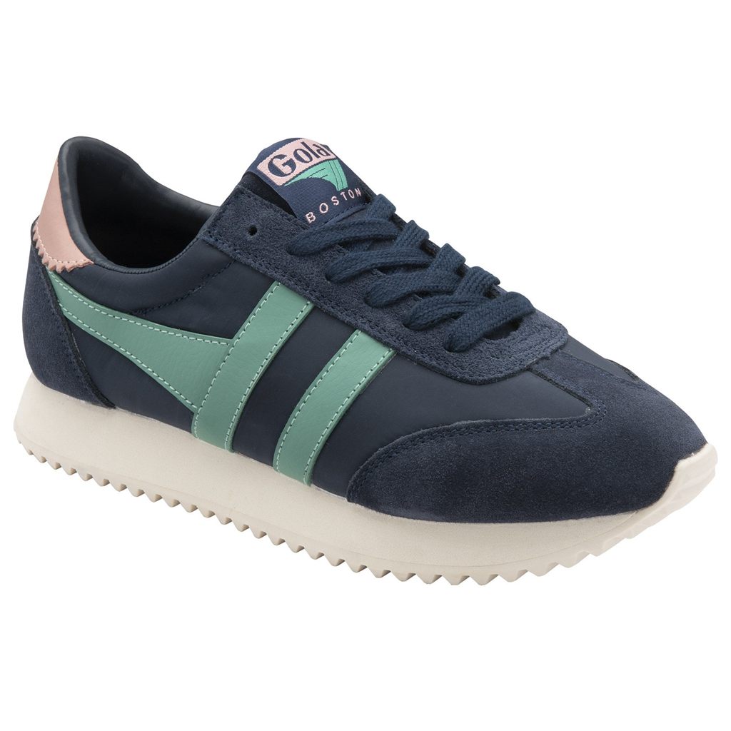Gola Classics Boston '78 Sneakers Azul Marino Verde Coral Rosas España | WLQ-570291