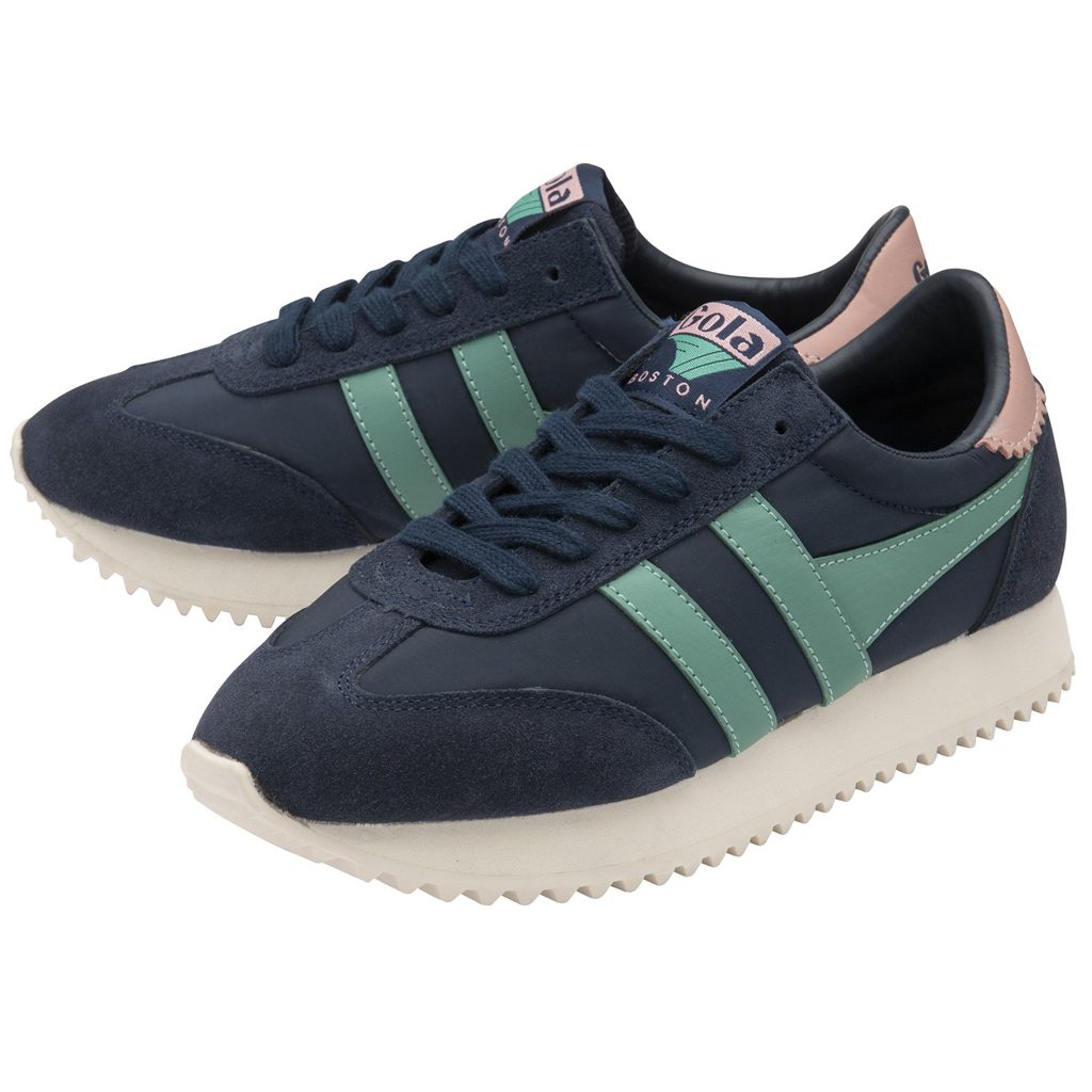 Gola Classics Boston '78 Sneakers Azul Marino Verde Coral Rosas España | WLQ-570291