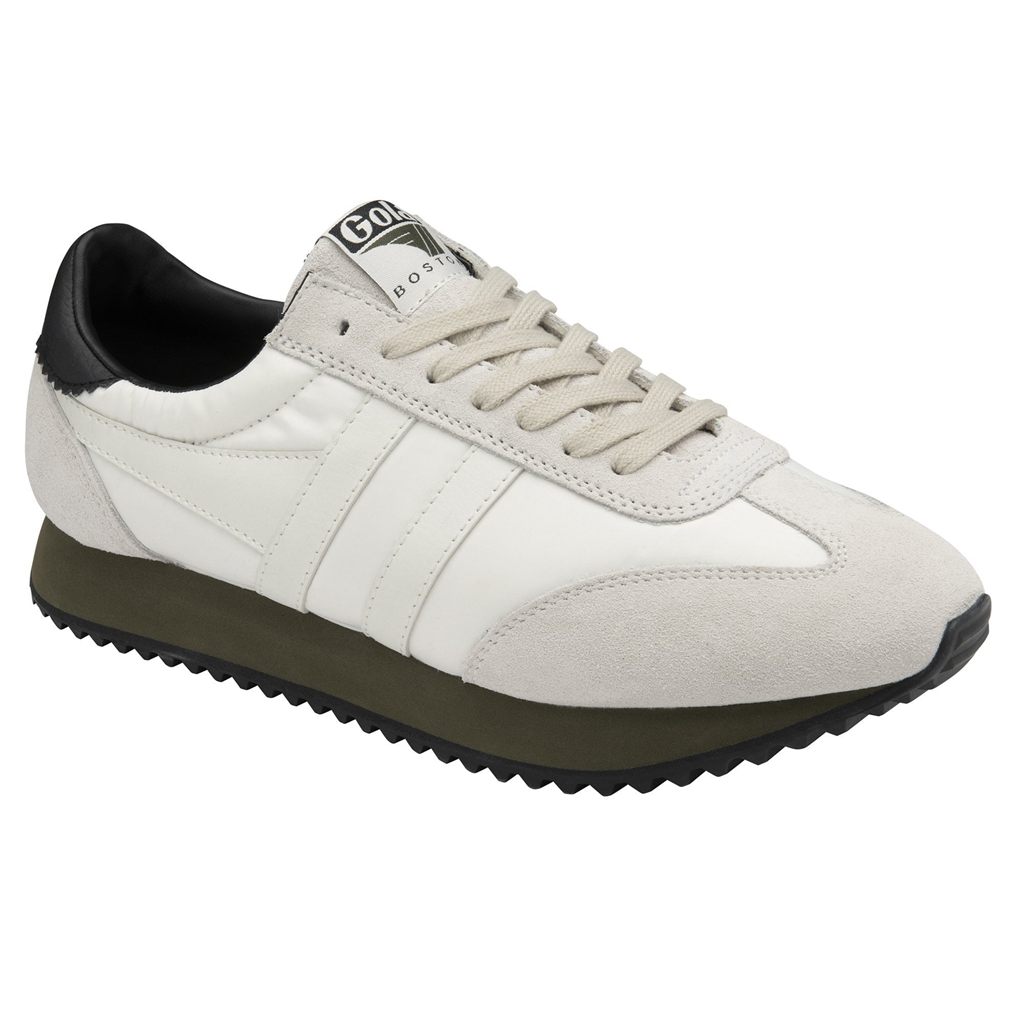 Gola Classics Boston '78 Sneakers Blancas Kaki Negras España | TDQ-032164