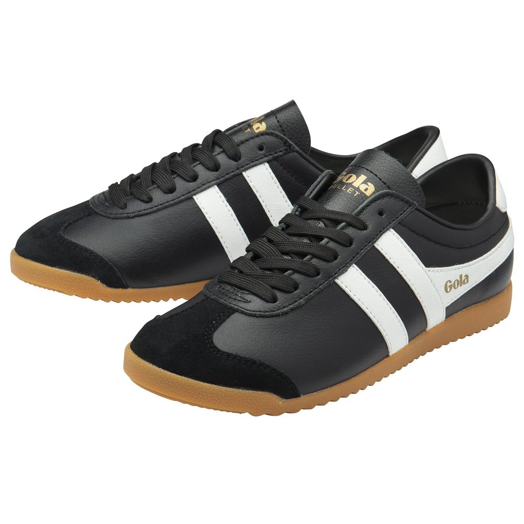 Gola Classics Bullet Leather Sneakers Negras Blancas España | RJP-140839
