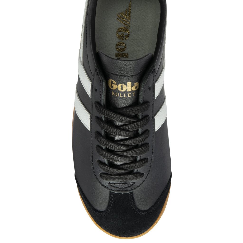 Gola Classics Bullet Leather Sneakers Negras Blancas España | RJP-140839