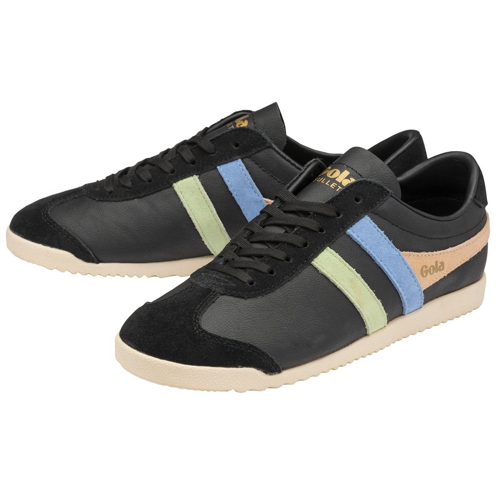 Gola Classics Bullet Trident Sneakers Negras Verde Azules España | XRY-654017