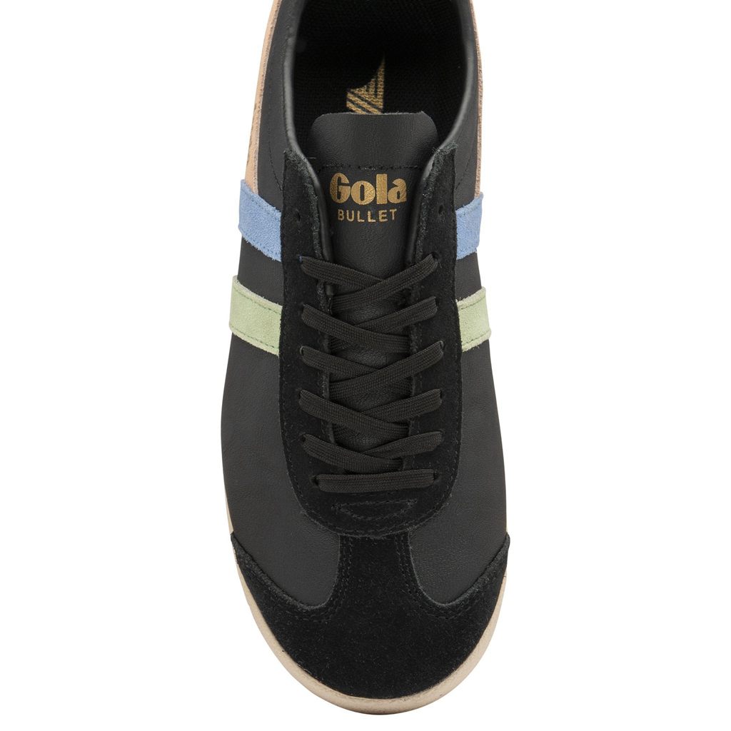 Gola Classics Bullet Trident Sneakers Negras Verde Azules España | XRY-654017