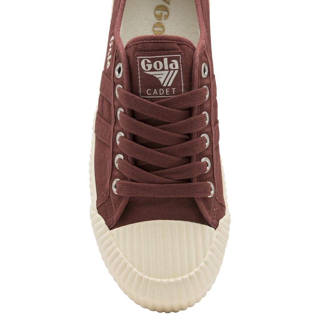 Gola Classics Cadet Plimsoll Shoes Burdeos Blancas España | HQL-570264